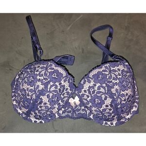Navy and Pink Lacy 36B Jaclyn Smith Bra